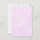 Niedliches Einhorn in Herz-Shaped-Brille RSVP Karte (Rückseite)