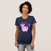 Niedliches Einhorn in Herz-Shaped-Brille T-Shirt (Vorne ganz)