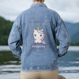 Niedliches Einhorn Jeansjacke