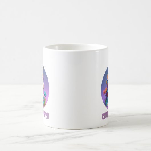 Niedliches Einhorn Kaffeetasse (Mittel)