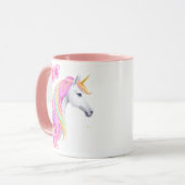 Niedliches Einhorn-Kaffeetasse Tasse (Vorderseite Links)