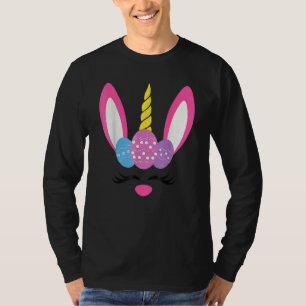 Niedliches Einhorn Kaninchen Gesichtsausdruck Oste T-Shirt