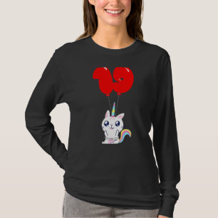 Niedliches Einhorn Katze 19. Geburtstag Kinder Bal T-Shirt