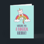 Niedliches Einhorn Katze Magischer Regenbogen Funn Karte<br><div class="desc">Die lustige und niedliche Geburtstag-Karte für diejenigen,  die Liebe Pistons und Spaß. Der perfekte Weg,  um Ihren Freunden und der Familie einen guten Geburtstag zu wünschen. Besuchen Sie unseren Shop für mehr Geburtstagskarten Sammlung. Sie finden etwas cooles,  Humorvolles und manchmal sarkastisches Geburtstagskarten für Ihren besonderen Menschen.</div>