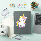 Niedliches Einhorn, Kawaii Einhorn, Kleines Einhor Aufkleber (iPad Hülle)