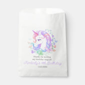Niedliches Einhorn Kindergeburtstag für alle Alter Geschenktütchen (Vorderseite)
