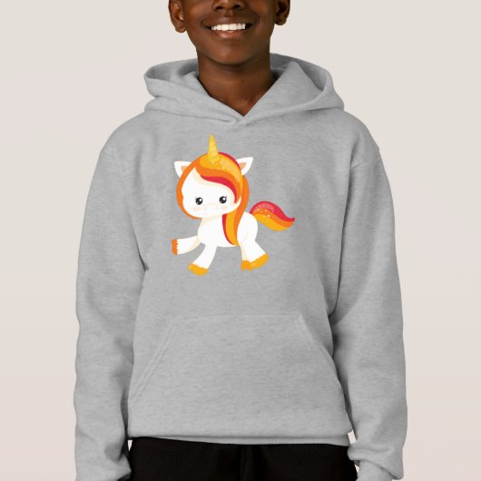 Niedliches Einhorn, Kleines Einhorn, Magie, Märche Hoodie (Vorderseite)