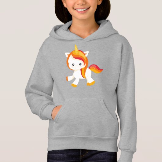 Niedliches Einhorn, Kleines Einhorn, Magie, Märche Hoodie (Vorderseite)
