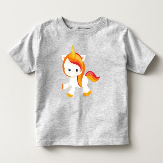 Niedliches Einhorn, Kleines Einhorn, Magie, Märche Kleinkind T-shirt (Vorderseite)