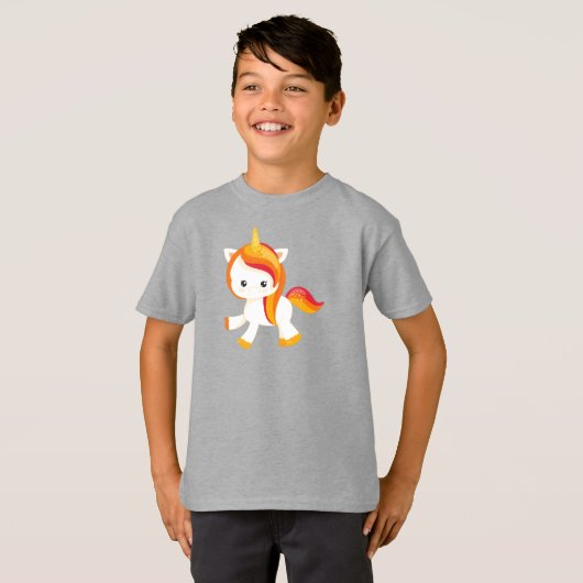 Niedliches Einhorn, Kleines Einhorn, Magie, Märche T-Shirt (Vorne ganz)