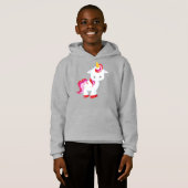 Niedliches Einhorn, Kleines Einhorn, Zaubereinhorn Hoodie (Vorne ganz)
