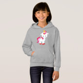 Niedliches Einhorn, Kleines Einhorn, Zaubereinhorn Hoodie (Vorne ganz)