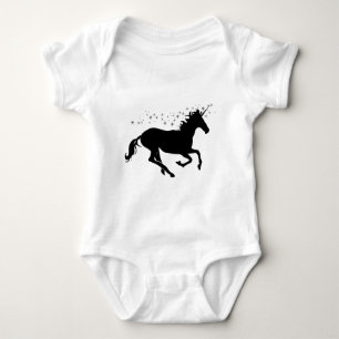 Niedliches Einhorn-Laufen und Sterne Baby Strampler