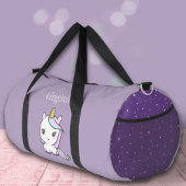 Niedliches Einhorn Lila Duffle Bag