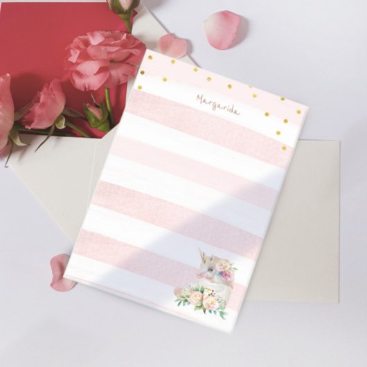 Niedliches Einhorn Magical Girl Post-it Klebezettel