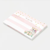 Niedliches Einhorn Magical Girl Post-it Klebezettel (angewinkelt)