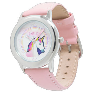 Niedliches Einhorn Magische Sterne Mädchen Armbanduhr