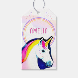 Niedliches Einhorn Magische Sterne Mädchen Geburts Geschenkanhänger