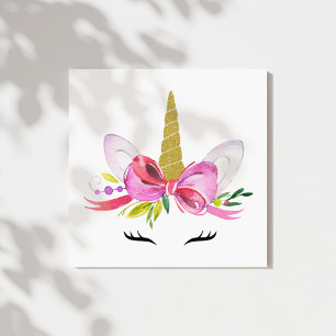 Niedliches Einhorn, magisches Einhorn, Girl-Kinder Leinwanddruck