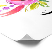 Niedliches Einhorn, magisches Einhorn, Girl-Kinder Poster (Ecke)