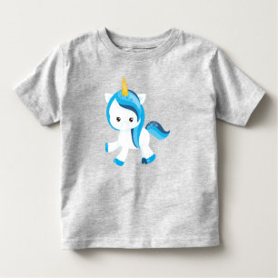 Niedliches Einhorn, magisches Einhorn, Schneeflock Kleinkind T-shirt