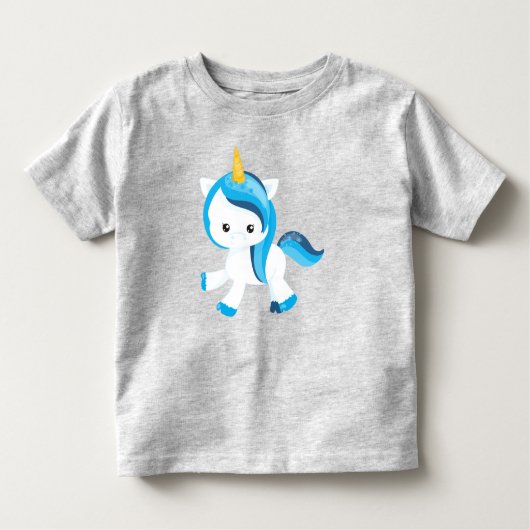 Niedliches Einhorn, magisches Einhorn, Schneeflock Kleinkind T-shirt (Vorderseite)