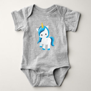 Niedliches Einhorn, magisches Einhorn, Winter, Sch Baby Strampler