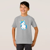 Niedliches Einhorn, magisches Einhorn, Winter, Sch T-Shirt (Vorne ganz)