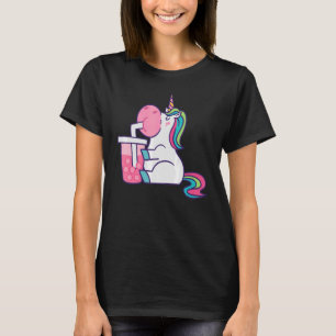 Niedliches Einhorn mit Boba Bubble Milk Tee