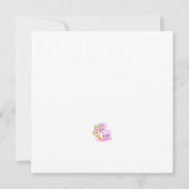 Niedliches Einhorn mit Eis Einladung (Rückseite)