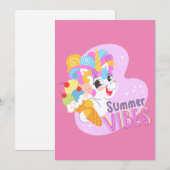 Niedliches Einhorn mit Eis Feiertagskarte (Vorne/Hinten)