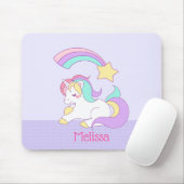 Niedliches Einhorn mit farbenprächtigem Shooting S Mousepad (Mit Mouse)