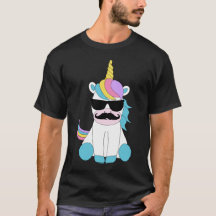 Niedliches Einhorn mit Mustache