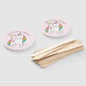 Niedliches Einhorn mit Niedlichen Sternen Geburtst Fächer (Non-assembled)