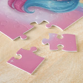 Niedliches Einhorn mit schöner Mane Personalisiert Puzzle (Seite)