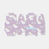 Niedliches Einhorn Muster Geburtstagsparty Gefalle Geschenkschachtel (Ungefaltet)