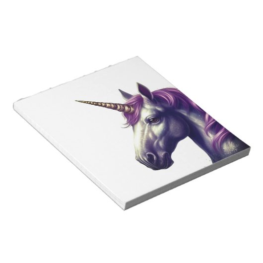 Niedliches Einhorn-Notebook Notizblock (angewinkelt)