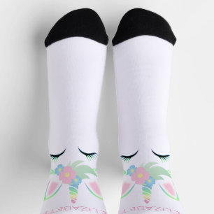 Niedliches Einhorn personalisieren Socken