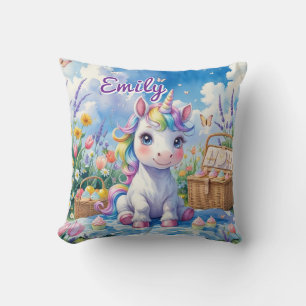 Niedliches Einhorn Picnic Pillow - bearbeitbarer N Kissen