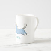 Niedliches Einhorn Porzellantasse (Vorderseite Rechts)