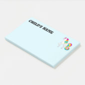 Niedliches Einhorn Post-it Klebezettel (angewinkelt)