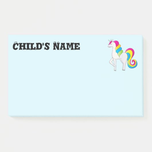 Niedliches Einhorn Post-it Klebezettel (Vorderseite)