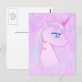 niedliches Einhorn Postkarte (Vorne/Hinten)