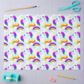 Niedliches Einhorn-Regenbogen-Muster Kids-Zimmer-D Seidenpapier (Basteln)