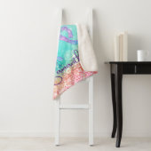 Niedliches Einhorn-Rosa Glitzer Regenbogenaqua Mon Sherpadecke (Beispiel)