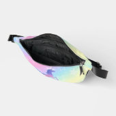 Niedliches Einhorn-Rosa Glitzer Regenbogenkunst Mo Bauchtasche (Offen)