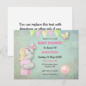 Niedliches Einhorn/Schmetterlinge Kinderdusche Ein Postkarte (Vorne/Hinten)