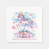 Niedliches Einhorn Serviette (Vorderseite)