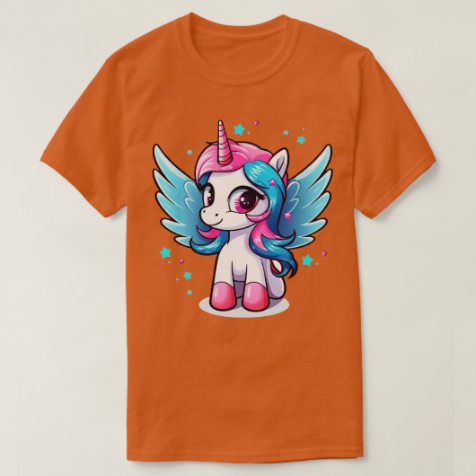 Niedliches Einhorn T-Shirt (Design vorne)
