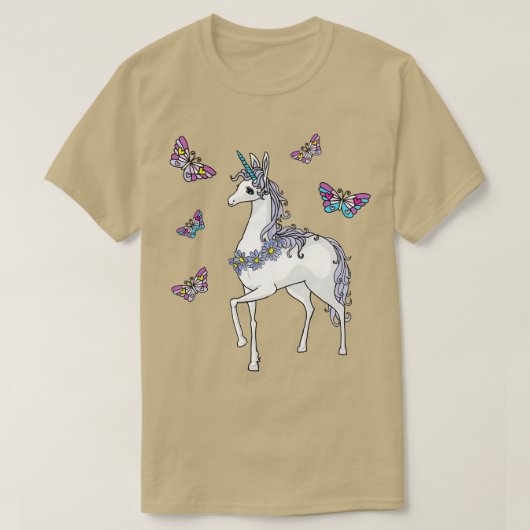 Niedliches Einhorn T-Shirt (Design vorne)